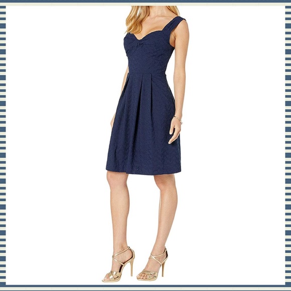 Lilly Pulitzer • Cyndi Eyelet Fit & Flare Dress - Picture 1 of 11